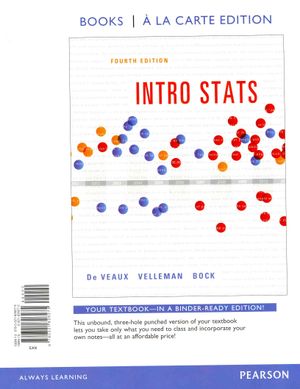 Intro Stats, Books a la Carte Plus New Mylab Statistics with Pearson Etext -- Access Card Package image number 0
