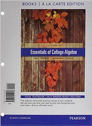 Essentials of College Algebra, Books a la Carte Edition image number 0
