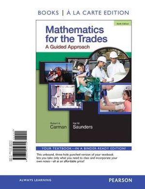 Mathematics for the Trades: A Guided Approach Books a la Carte Edition image number 0