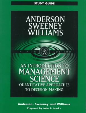 An Introduction to Management Science : Quantitative Approaches to Decision Making image number 0