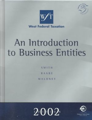 West Federal Taxation 2002: An Introduction to Business Entities image number 0