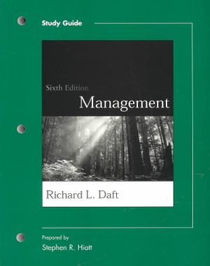Study Guide to Accompany Management image number 0