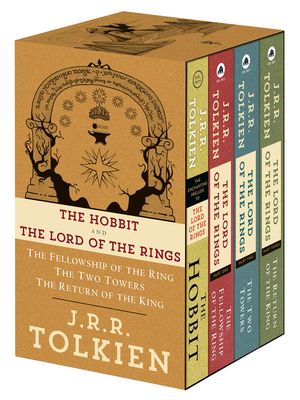 J.R.R. Tolkien 4-Book Boxed Set: The Hobbit and the Lord of the Rings: The Hobbit, the Fellowship of the Ring, the Two Towers, the Return of the King image number 0