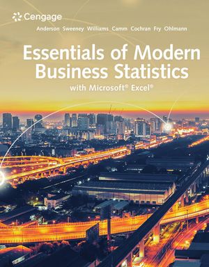 Essentials of Modern Business Statistics with Microsoft Excel image number 0