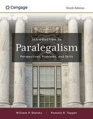 Introduction to Paralegalism: Perspectives, Problems and Skills image number 0