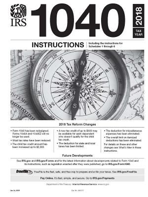 IRS Form 1040 Instructions - Tax year 2018 (Form 1040 included) image number 0