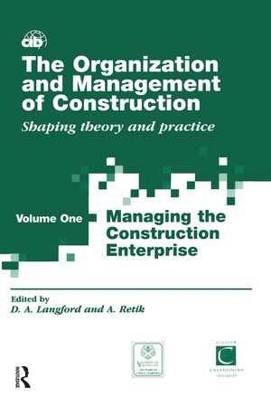 The Organization and Management of Construction: Managing the Construction Enterprise image number 0