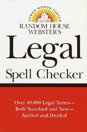 Random House Webster's Legal Spell Checker image number 0