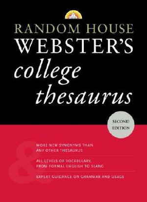 Random House Webster's College Thesaurus image number 0