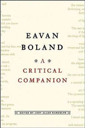 Eavan Boland: A Critical Companion image number 0