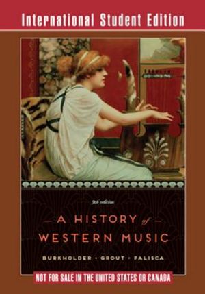 A History of Western Music image number 0
