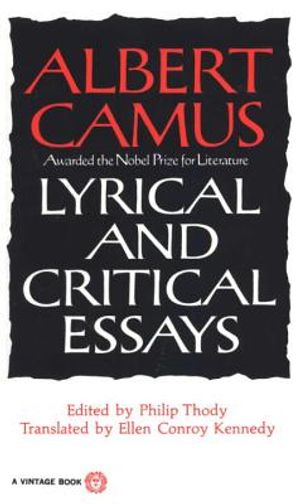 Lyrical and Critical Essays image number 0
