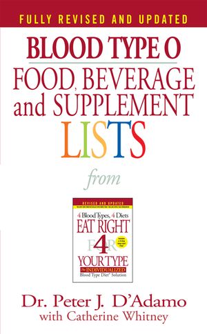 Blood Type O Food, Beverage and Supplement Lists image number 0