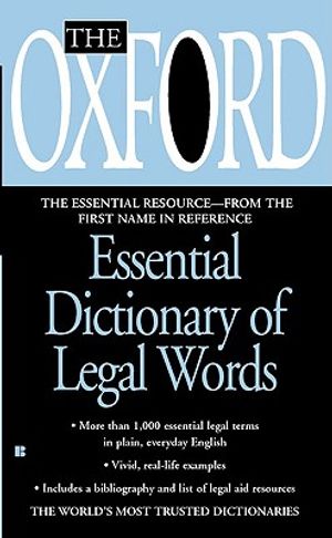 The Oxford Essential Dictionary of Legal Words image number 0