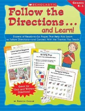 Follow the Directions...and Learn!: Grades K-1 image number 0