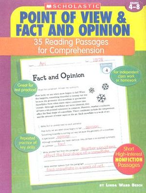 Point of View & Fact and Opinion: 35 Reading Passages for Comprehension; Grades 4-8 image number 0