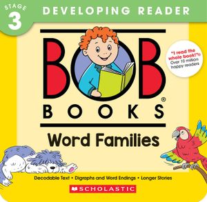 Bob Books -Word Families Box Set Phonics, Ages 4 and Up, Kindergarten, First Grade (Stage 3: Developing Reader) image number 0