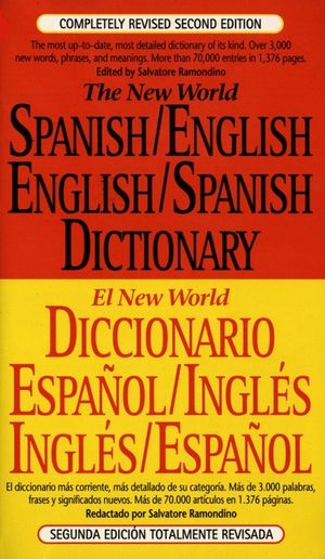 The New World Spanish-English, English-Spanish Dictionary: Completely Revised Second Edition image number 0