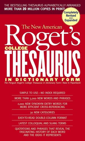 New American Roget's College Thesaurus in Dictionary Form (Revised & Updated) image number 0