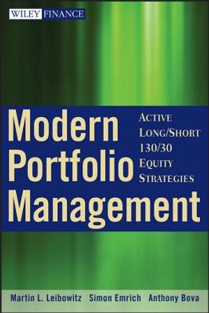 Modern Portfolio Management: Active Long/Short 130/30 Equity Strategies image number 0