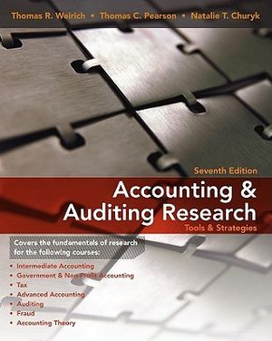 Accounting & Auditing Research: Tools and Strategies [With CDROM] image number 0