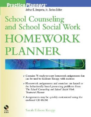 School Counseling and School Social Work Homework Planner [With CDROM] image number 0
