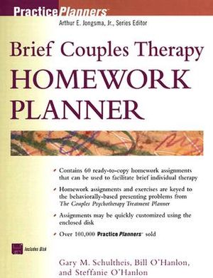 Brief Couples Therapy Homework Planner [With *] image number 0
