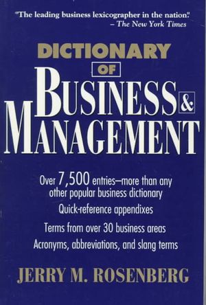 Dictionary of Business and Management image number 0