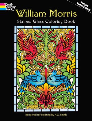 William Morris Stained Glass Coloring Book image number 0