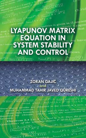 Lyapunov Matrix Equation in System Stability and Control image number 0
