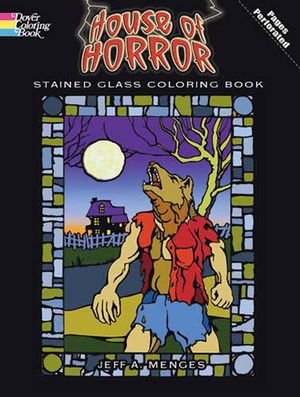 House of Horror Stained Glass Coloring Book image number 0