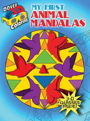 3-D Coloring Book -- My First Animal Mandalas [With 3-D Glasses] image number 0