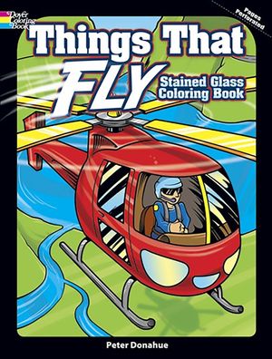 Things That Fly Stained Glass Coloring Book image number 0