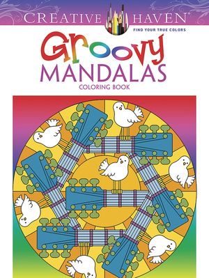 Creative Haven Groovy Mandalas Coloring Book image number 0