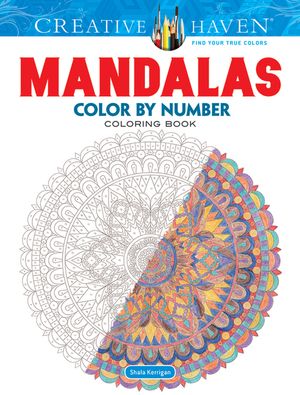 Creative Haven Mandalas Color by Number Coloring Book image number 0