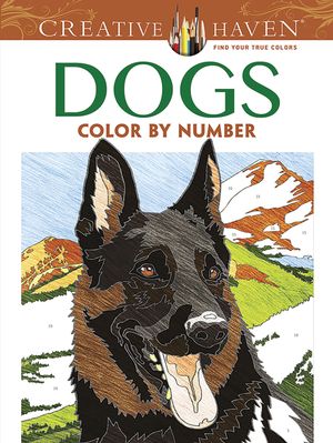 Creative Haven Dogs Color by Number Coloring Book image number 0