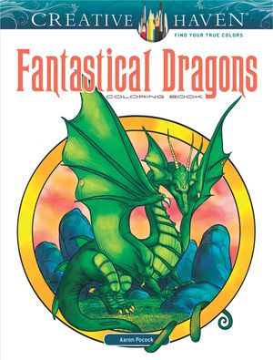 Creative Haven Fantastical Dragons Coloring Book image number 0