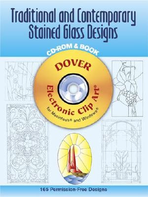 Traditional and Contemporary Stained Glass Designs [With CDROM] image number 0