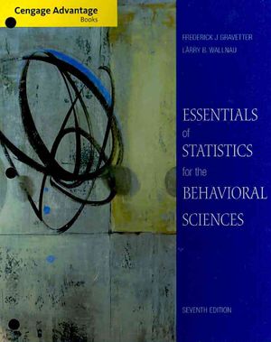 Cengage Advantage Books: Essentials of Statistics for Behavioral Science image number 0