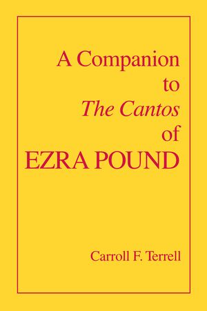A Companion to the Cantos of Ezra Pound image number 0