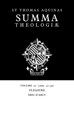 Summa Theologiae: Volume 20, Pleasure: 1a2ae. 31-39 image number 0