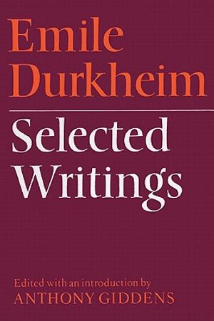 Emile Durkheim: Selected Writings image number 0