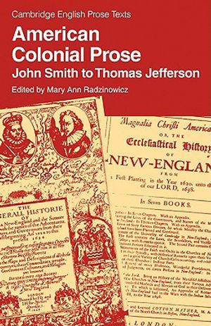 American Colonial Prose: John Smith to Thomas Jefferson image number 0