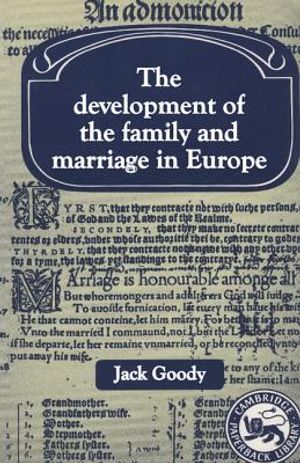 Development of the Family and Marriage in Europe image number 0