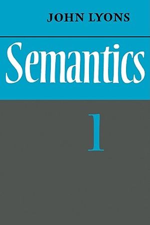 Semantics: Volume 1 image number 0