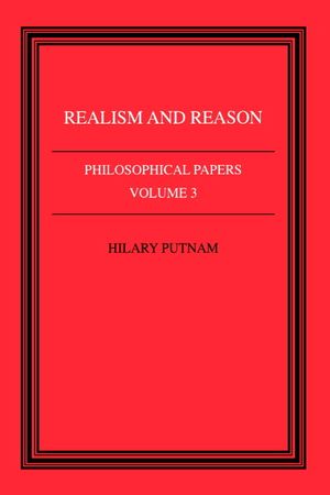 Philosophical Papers: Volume 3, Realism and Reason image number 0