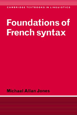 Foundations of French Syntax image number 0