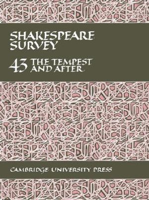 Shakespeare Survey: Volume 43, the Tempest and After image number 0