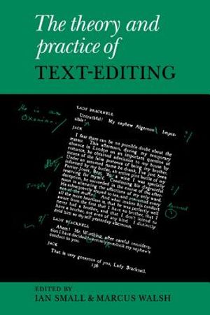 The Theory and Practice of Text-Editing image number 0