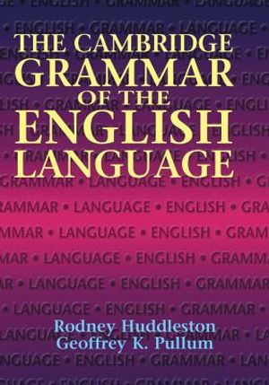 The Cambridge Grammar of the English Language image number 0